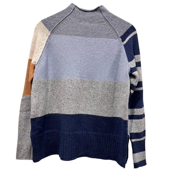 Zaket & Plover Color Block Pullover Sweater, Blue, S - Picture 3 of 9